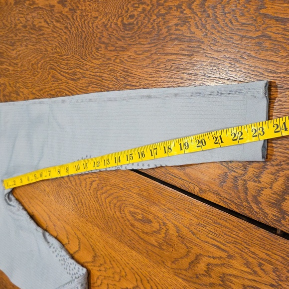 Pomme Light Gray Equestrian Silicone Full Seat Riding Tights Breeches Size XS - Picture 5 of 13